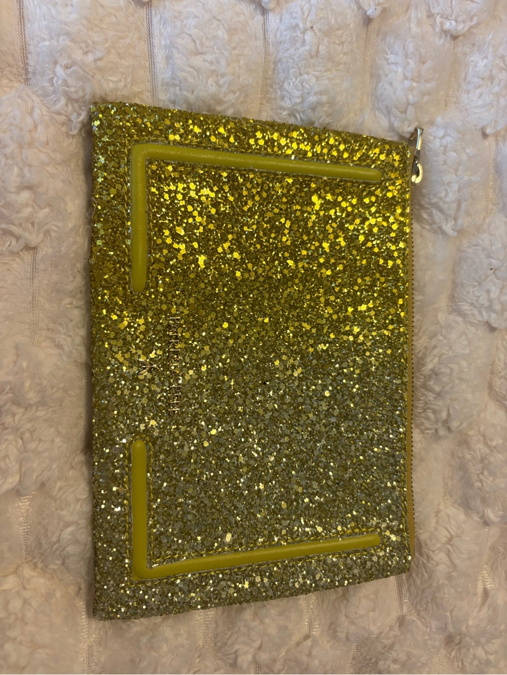 Patrizia Pepe Gold Glitter Mini Bag